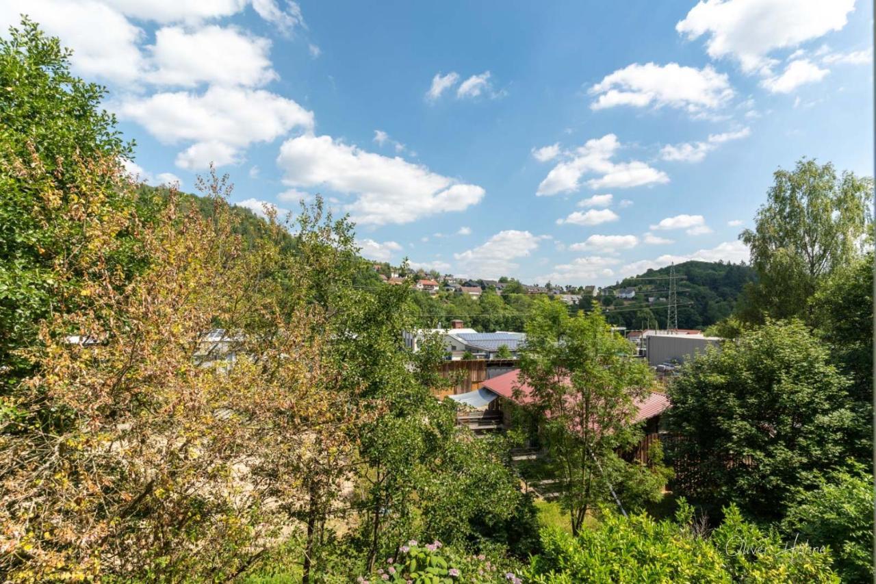 Ferienwohnung Am Waldrand Bad Laasphe Dış mekan fotoğraf